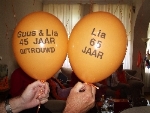 Guus en Lia 45 jaar getrouwd en lia 65 jaar